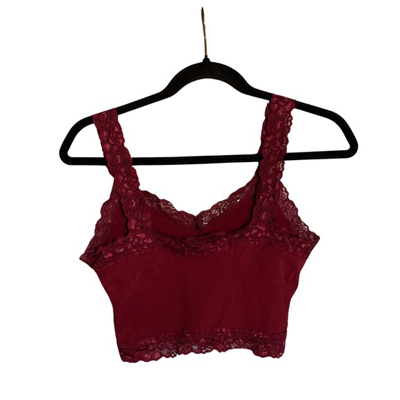 M. Rena Burgundy Lace Bralette - Picture 3 of 6